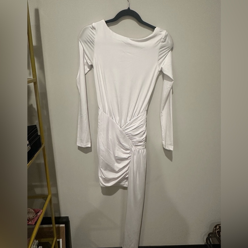 Superdown White Long Sleeve Dress